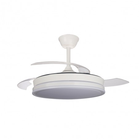 LED Ceiling Fan Folding Blades Surpino White CCT Dim (45W)