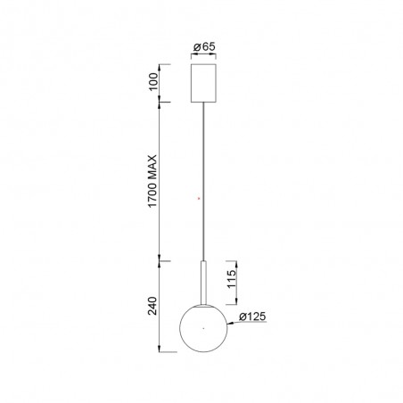 Lámpara colgante LED Puebla (9W)