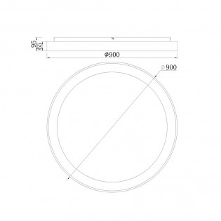 Plafón de techo LED Niseko...