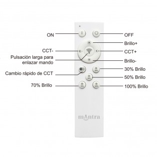 Plafón de techo LED Niseko II Dim (30W)