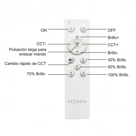 Plafón de techo LED Niseko II Dim (45W)