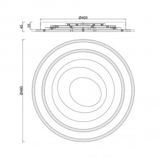 PLAFON LED CASTEDU BLANCO LED 123W 7662LM 3000-6000K