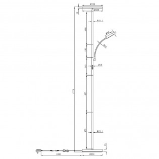 Floor lamp LED Elton (25W+5W)