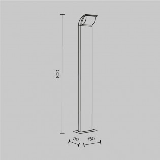 Outdoor LED Bollad Lamp Stock (7W)