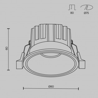 Empotrable de techo LED Round (12W)