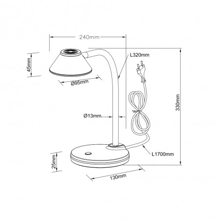 LED Desk Lamp Berry (3.2W)