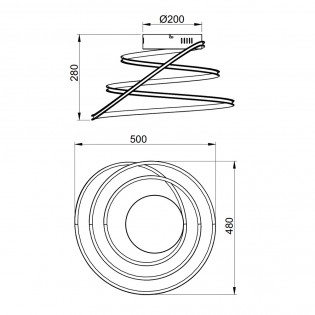 LED Ceiling Flush Light Bologna (36W)