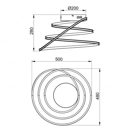 LED Ceiling Flush Light Bologna (36W)