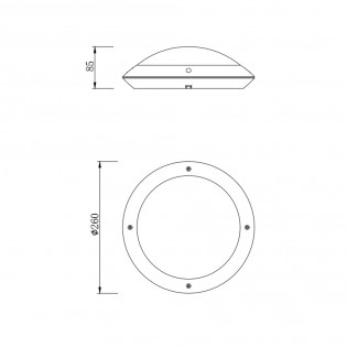 Outdoor Ceiling Flush Light Camaro
