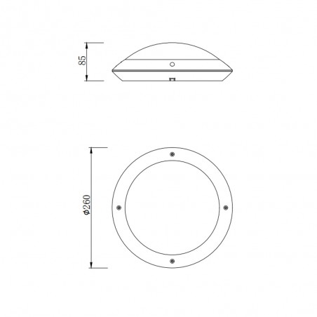 Outdoor Ceiling Flush Light Camaro