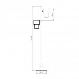 Floor Lamp Kan (2 lights)