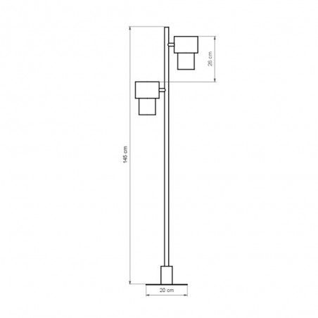 Floor Lamp Kan (2 lights)