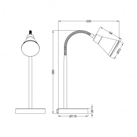 LED flexible desk lamp Arras (4W)