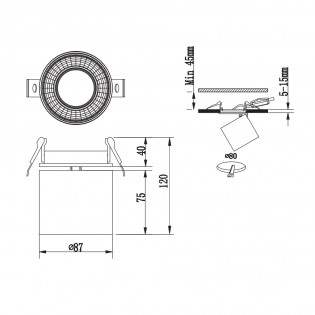 Ceiling Spolight Guayana