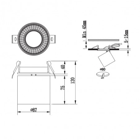 Ceiling Spolight Guayana
