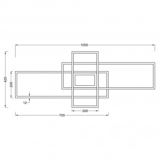 LED Ceiling Flush Light Irvine CCT Dim (60W)