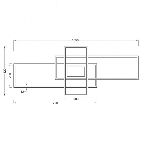 LED Ceiling Flush Light Irvine CCT Dim (60W)