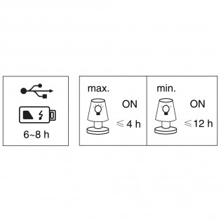 Rechargeable LED table lamp Jeff II (1.5W)