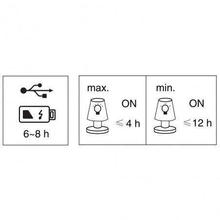 Rechargeable LED table lamp Jeff II (1.5W)