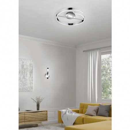 LED Ceiling Flush Light Parma Chrome (37W)