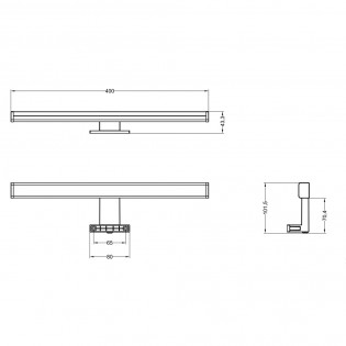 Aplique de pared para baños LED Lino (7.4W)