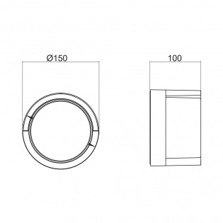Outdoor LED wall lamp Puno R (8W)