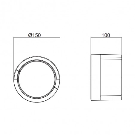 Outdoor LED wall lamp Puno R (8W)