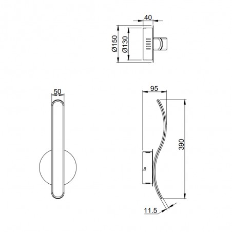 LED Wall Lamp Parma (11W)