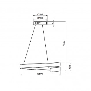 LED Pendant Lamp Parma (37W)