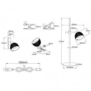 LED lamp with rechargeable battery Maxima (3W)