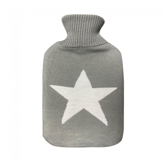 Hot water bottle with cover 1,7 Litres. Mimo Star