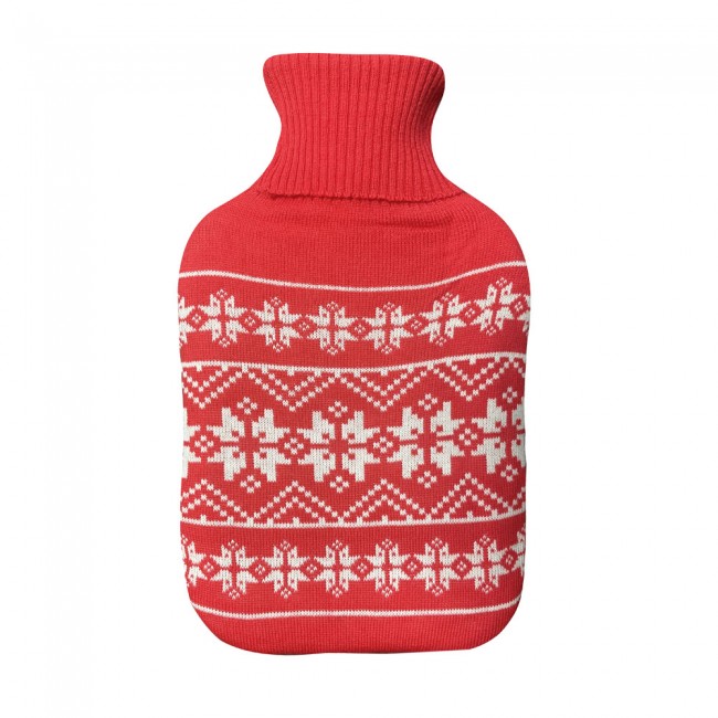 Hot water bottle with cover 1,7 Litres. Mimo Christmas