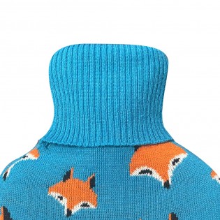 Hot water bottle with cover 1,7 Litres. Mimo Foxes