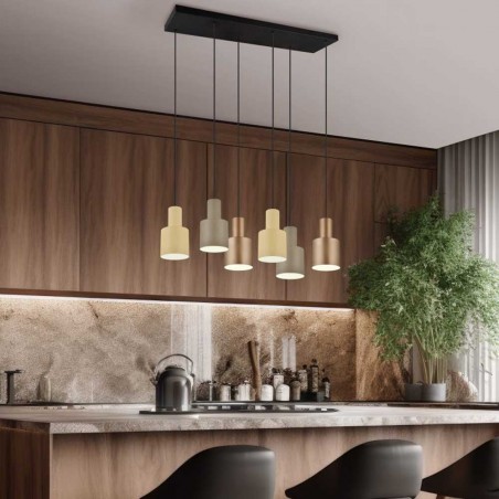 Pendant lamp Agudo (6 Lights)