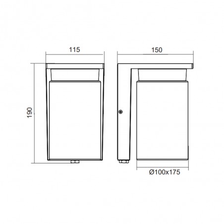 Outdoor wall lamp Ardila