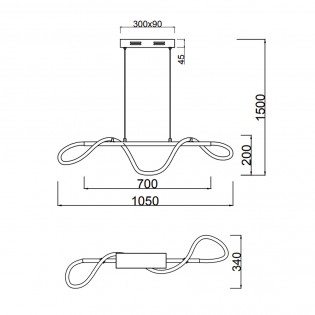 Pendant lamp LED Argos (28W)
