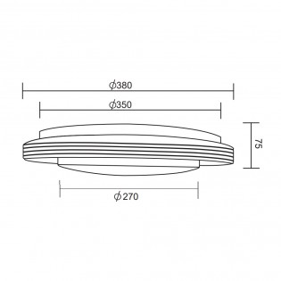 Flush light LED Atria CCT (18W)