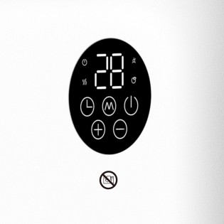 Wall-mounted fan heater for bathrooms Andorra (2000W)