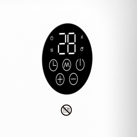Wall-mounted fan heater for bathrooms Andorra (2000W)