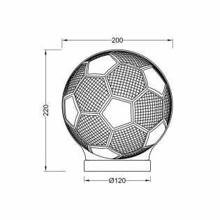 Table lamp LED Ball CCT (7W)