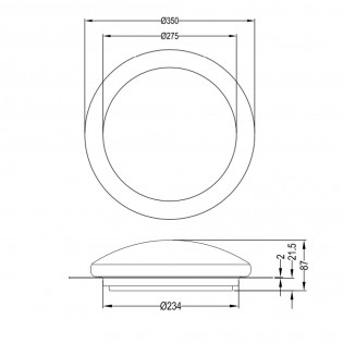 Flush light LED Bilbo RGB CCT (8.5W)