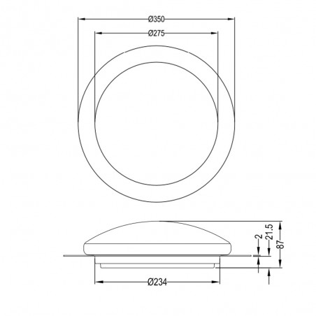 Flush light LED Bilbo RGB CCT (8.5W)