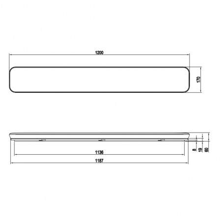 Flush light LED Blanca II (46W)