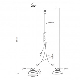 Floor lamp LED Boy RGB (5W)
