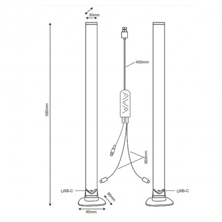 Floor lamp LED Boy RGB (5W)