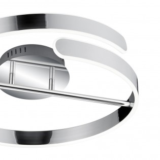 LED Ceiling Flush Light Parma Chrome (37W)
