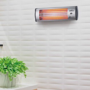 Estufa de cuarzo eléctrica 2 elementos Tioman (1200W)