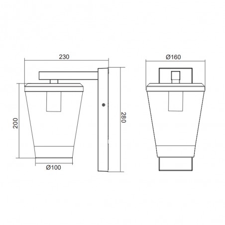 Outdoor wall lamp Cavado