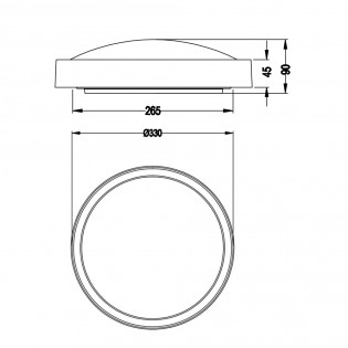Flush light LED Clarimo (18W)