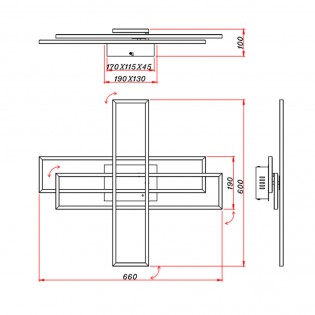 Flush light LED Corso CCT (36W)
